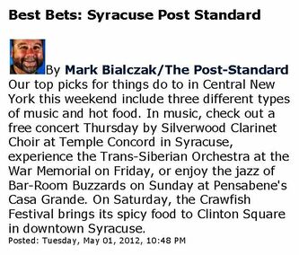 Silverwood Clarinet Choir Best Bets by Post Standard